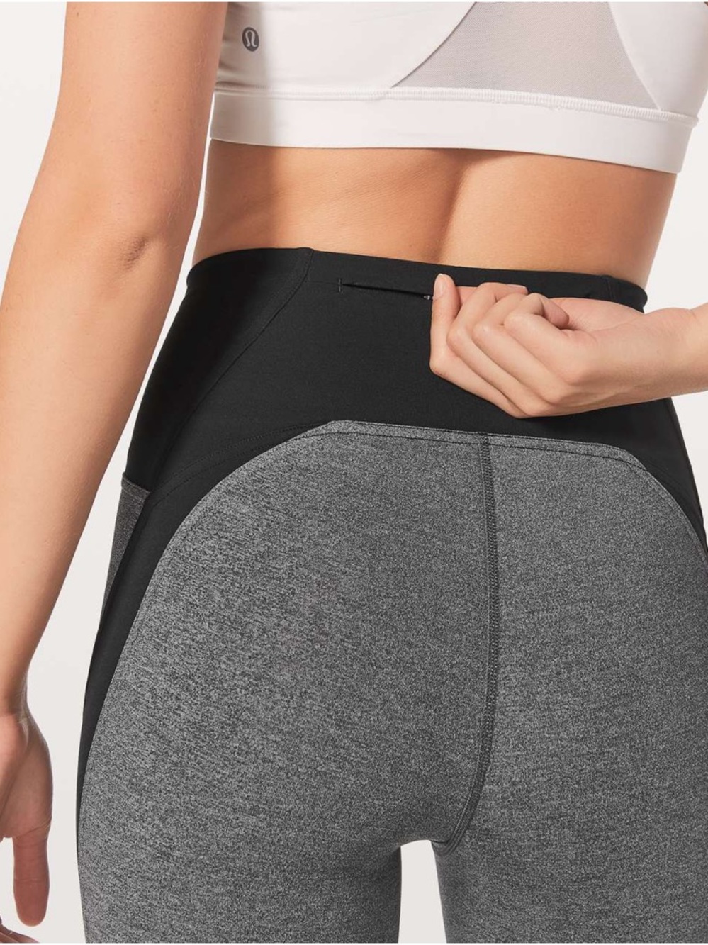 Lululemon Train Times 7/8 Colorblocked Leggings size 6 - Picture 2 of 7